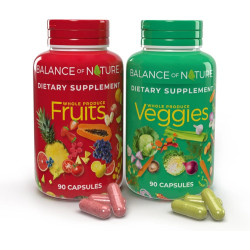 Balance of Nature Fruits and Veggies – Whole Food Supplement with Superfood Fruits and Vegetables for Women, Men, and Kids – 90