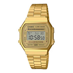Casio Vintage Digital Gold Stainless Steel Watch A168WG-9WDF