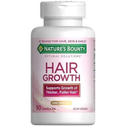 Nature’s Bounty Hair Growth Supplement, 1 Per Day, Clinically Shown to Support Thicker, Fuller Hair, with Biotin